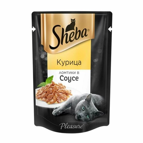 Sheba Паучи для кошек Ломтики в соусе с курицей 75г 10248085 0,075 кг 58422 (2 шт) sheba паучи для кошек ломтики в желе с кроликом 75г 10248078 0 075 кг 58428 31 шт