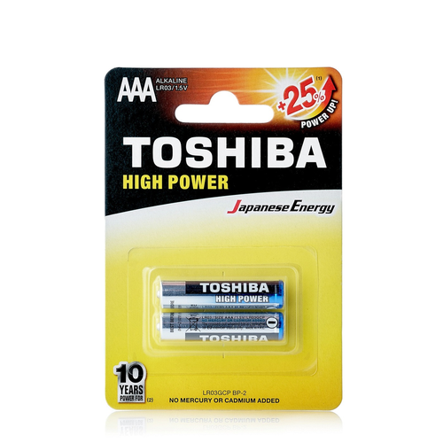 Батарейка щелочная Toshiba LR03/2BL 2 штуки