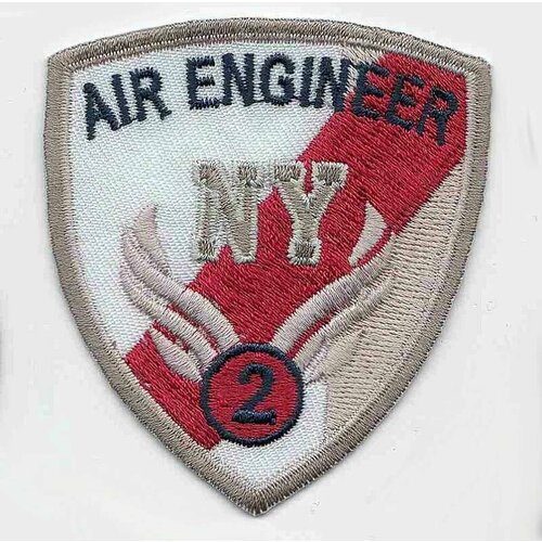 Термоаппликация бежевая, Эмблема - Air Engineer, 1 упаковка