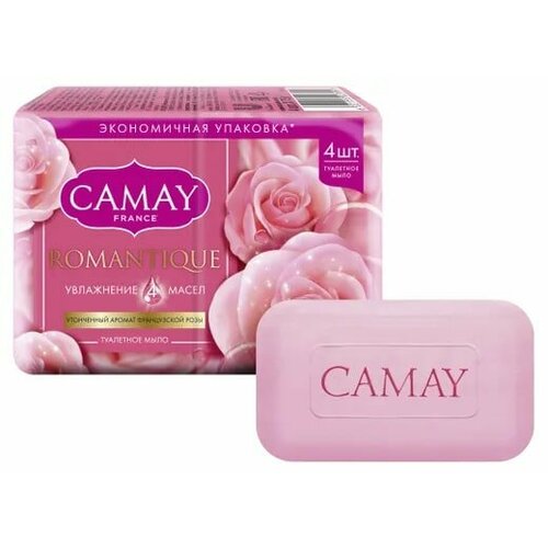 CAMAY Мыло Туалетное Романтик 85г твердое мыло camay аромат французской 85 гр