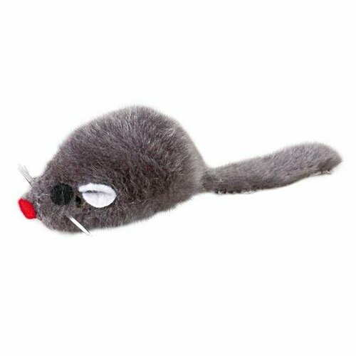 Trixie 4052 Набор игрушек для кошек "Мышь серая" 5см 12 х 1уп