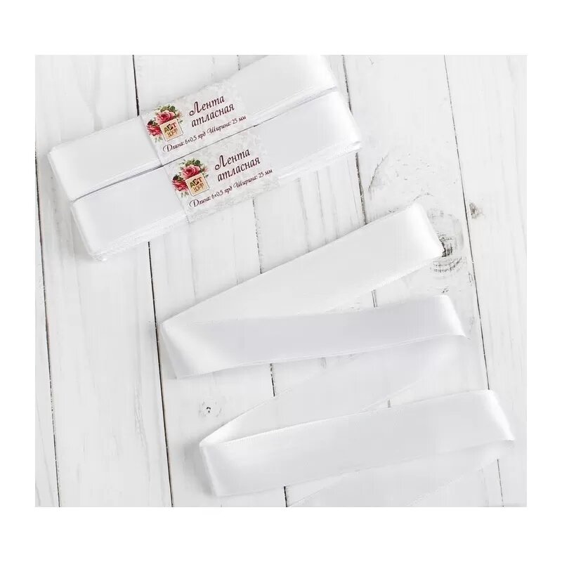 Ленты: 25мм 54±1м цвет белый