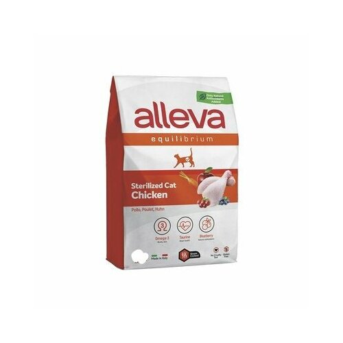 ALLEVA EQUILIBRIUM CAT для кошек Sterilized Chicken / кастрированных котов и стерилизованных кошек с курицей 10 кг 1622 новинка