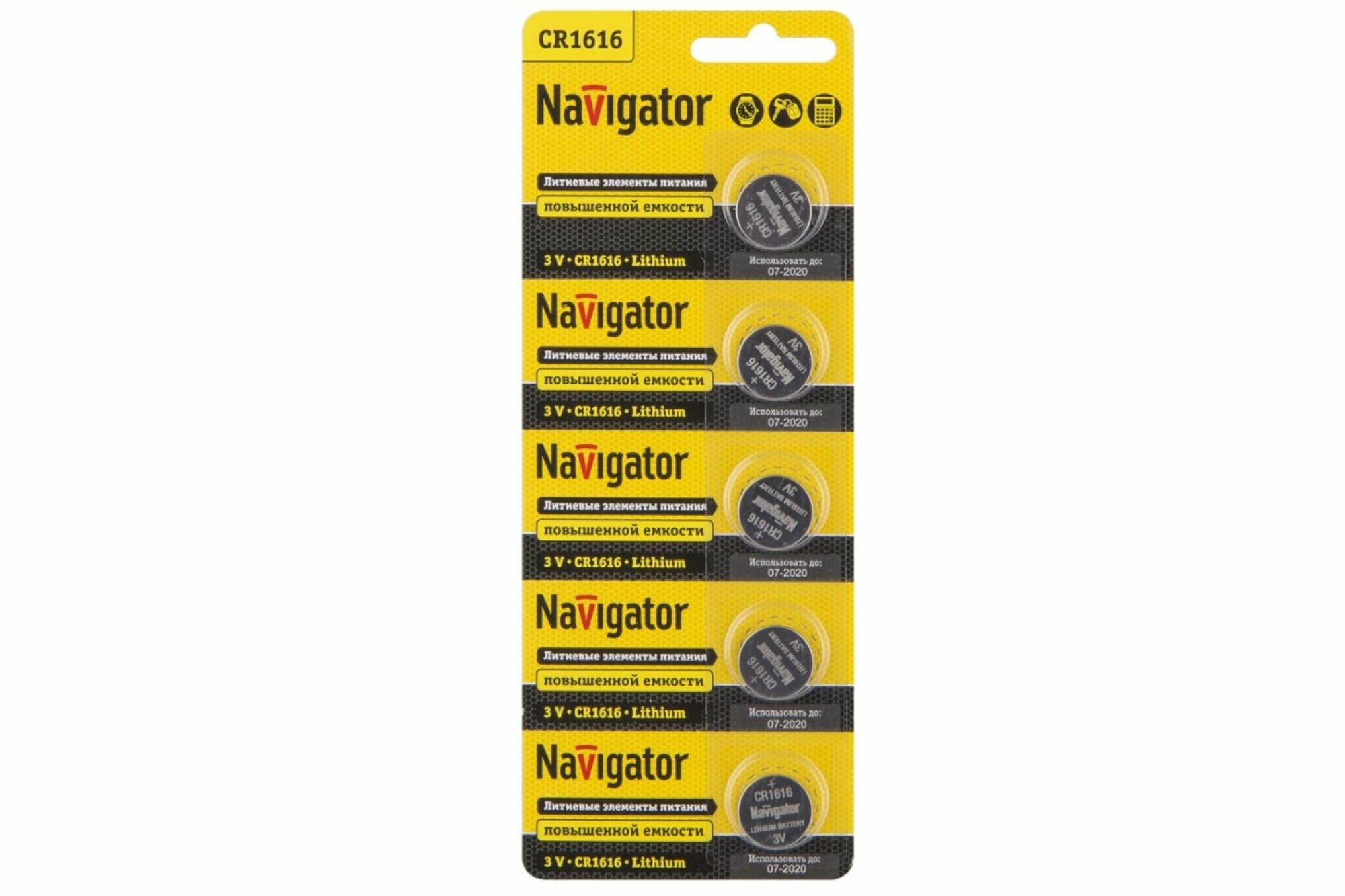 Батарейки Navigator CR1616 BP5 94779 5 шт.