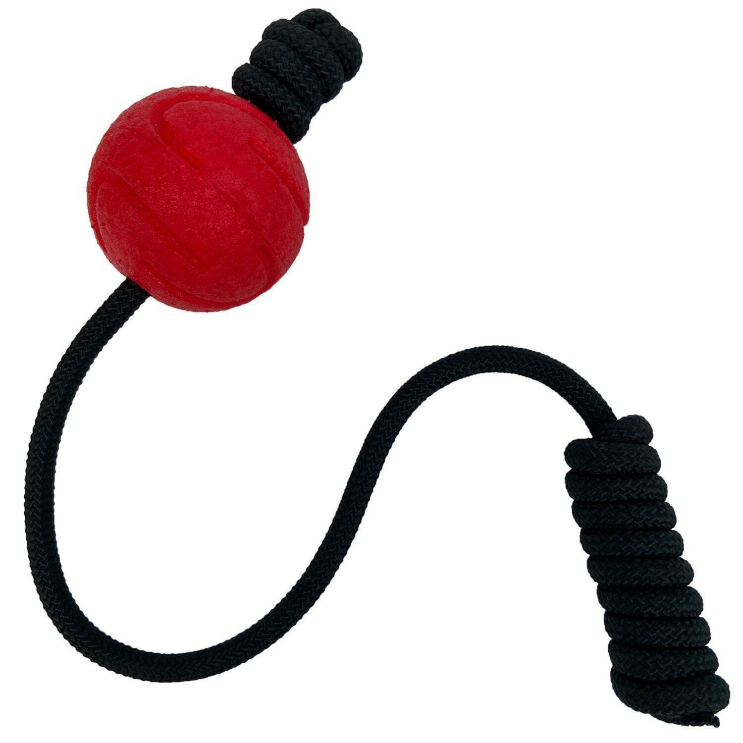 Игрушка Mr.Kranch для собак Мяч на шнуре 6 см, красная