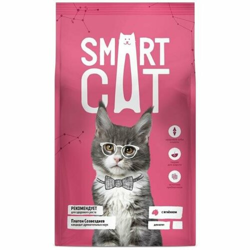 SmartCat Сухой корм для котят с ягненком, 0.4 кг
