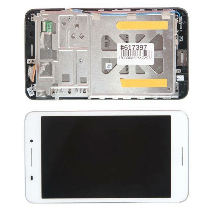 Дисплей ZeepDeep в сборе с тачскрином и передней панелью (модуль) для Asus FE375CXG-1B белый,