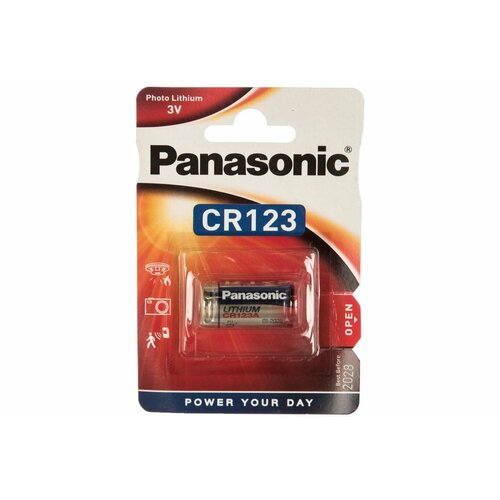 Литиевая батарейка CR123 3В бл/1 Panasonic 5410853017097