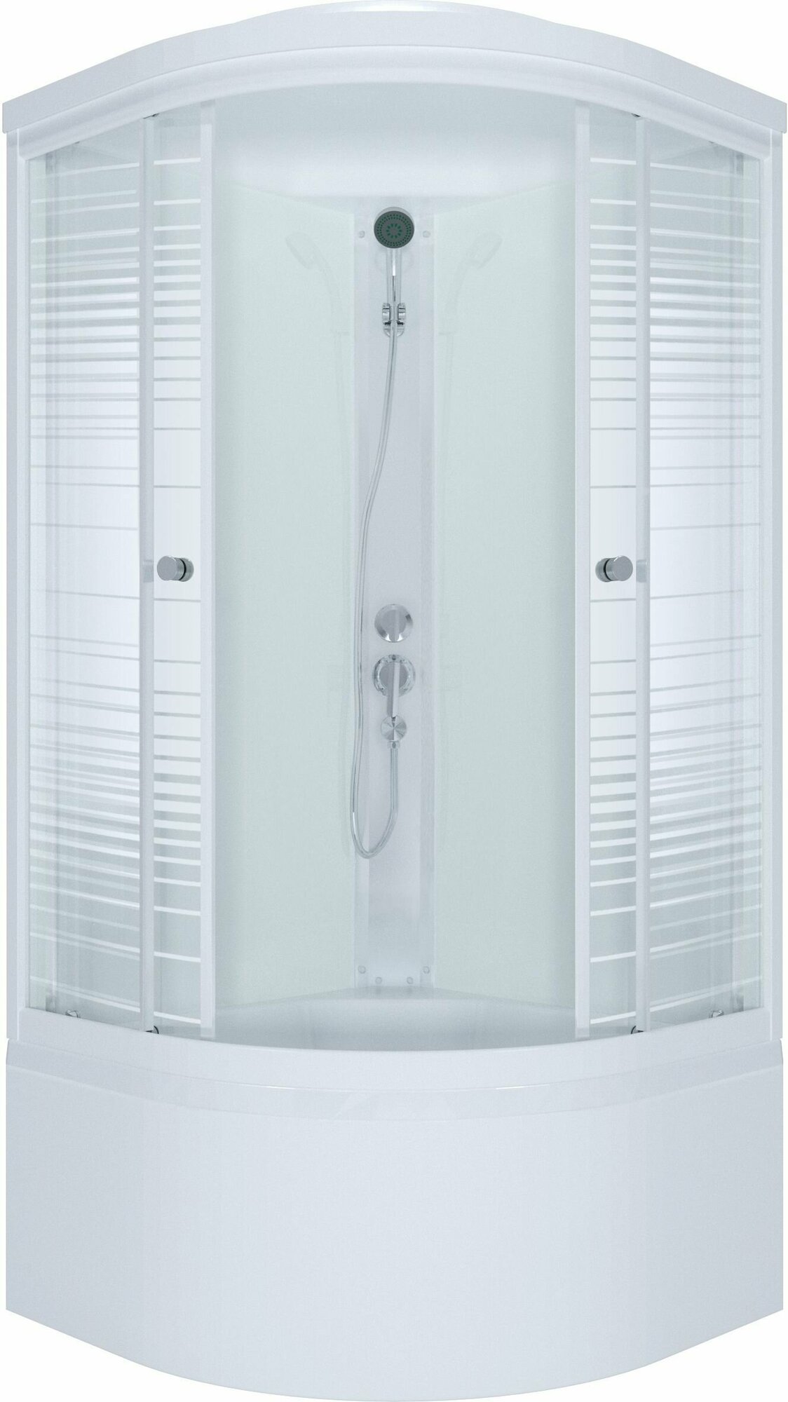 фото Душевая кабина Тритон Стандарт 90х90 полукруг глубокий поддон