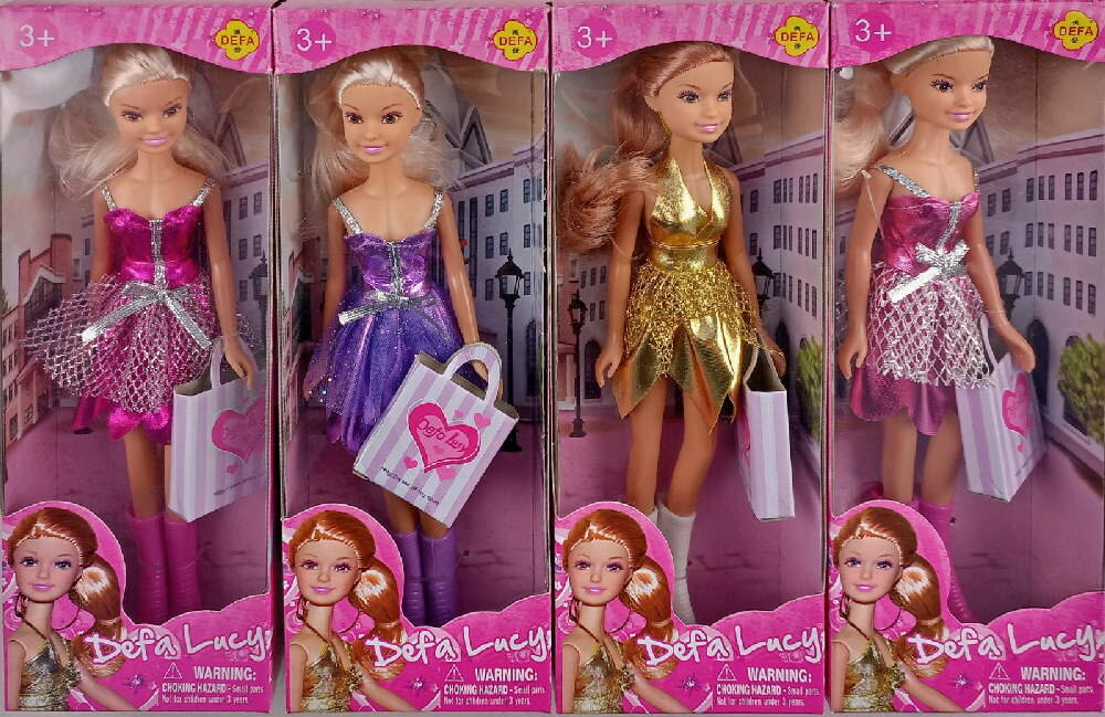 Кукла "Модница" 23 см с бумажным пакетом в коробке