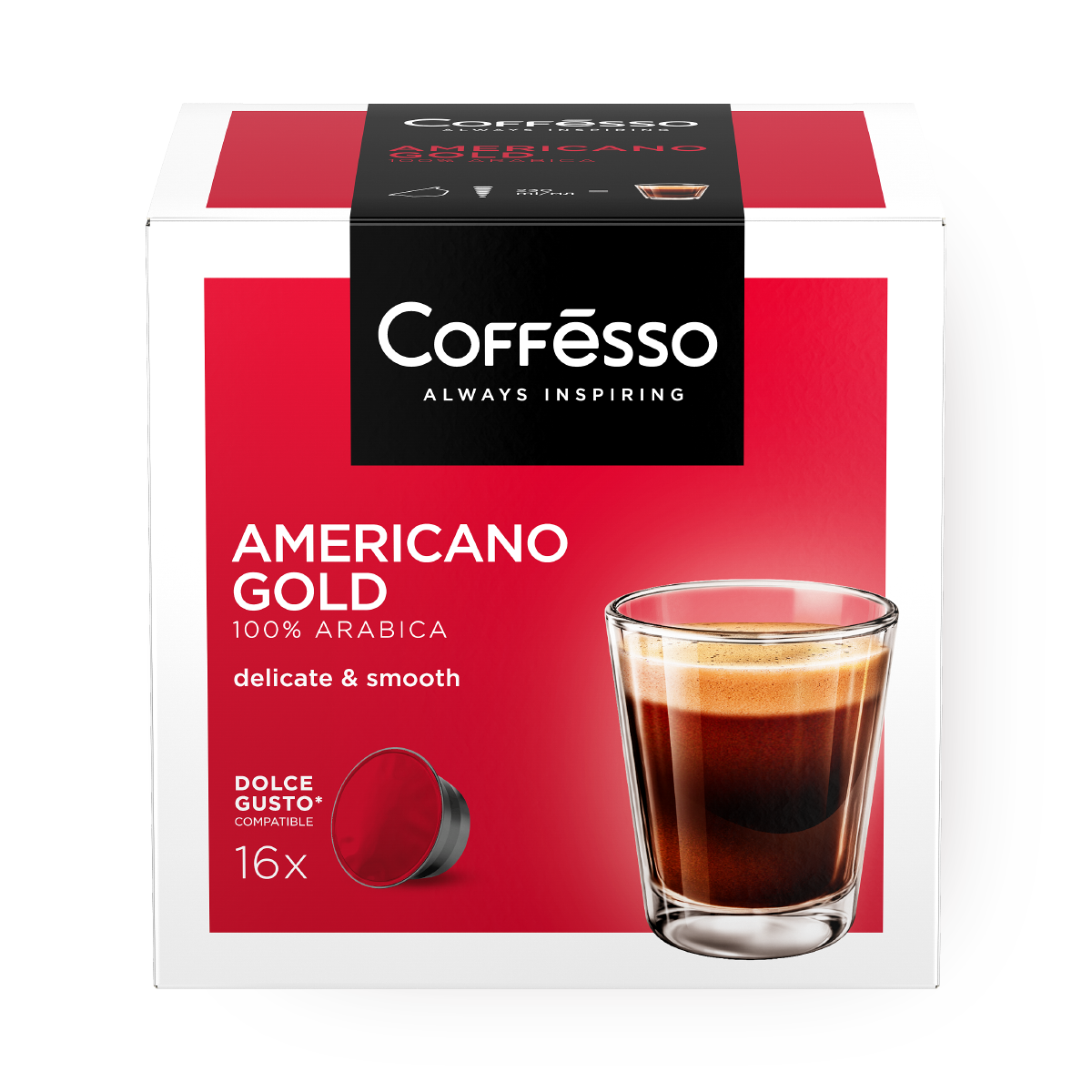 Кофе Coffesso "Americano Gold" 0.384кг/128г капсула URL - фотография № 9