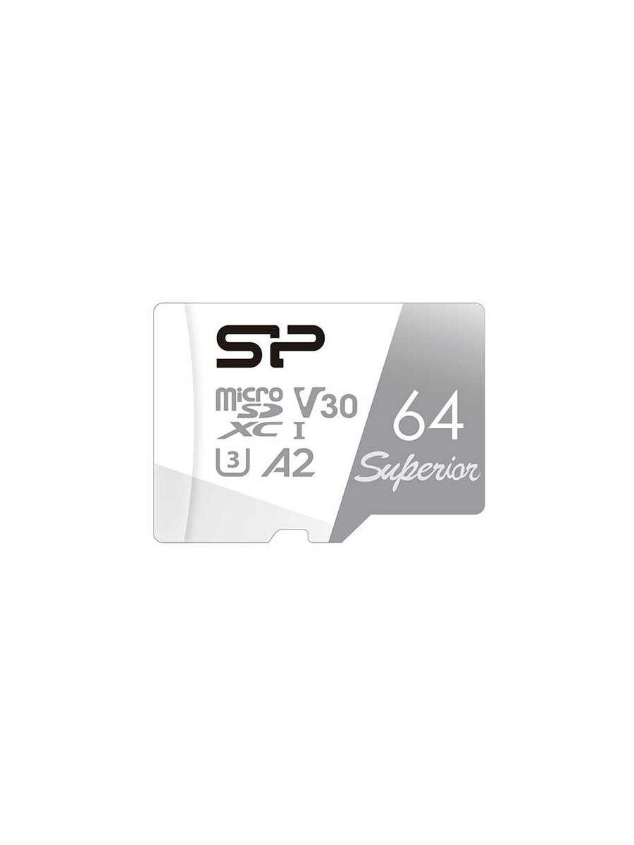 Карта памяти 64GB Silicon Power Superior Pro A2 microSDXC Class 10 UHS-I U3 Colorful 100/80 Mb/s (SD адаптер) - фото №8