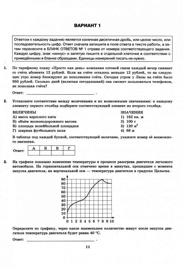 ЕГЭ-2024. Математика. Базовый уровень. 50 вариантов. Типовые варианты экзаменационных заданий - фото №5