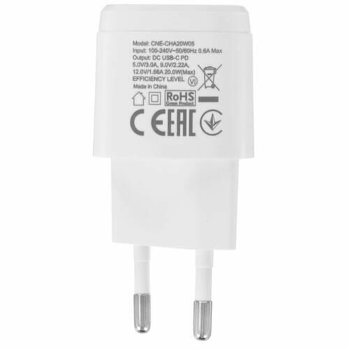 Зарядное устройство сетевое Canyon CNE-CHA20W05 PD 20Вт, USB-C, белый - фото №11