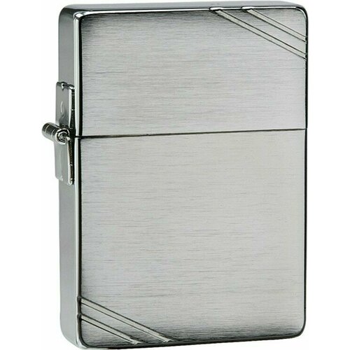 Зажигалка ZIPPO 1935 Replica™ с покрытием Brushed Chrome, латунь/сталь, серебристая, 37x13x52 мм