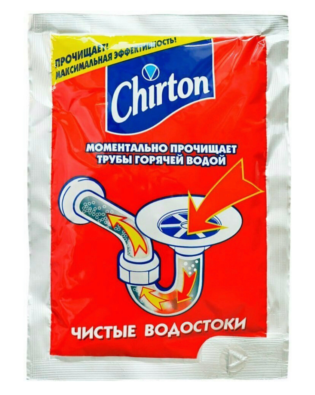 Chirton порошок для прочистки труб горячей водой, 0.08 кг