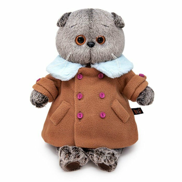 Мягкая игрушка "Басик в флисовом пальто", 19 см Ks19-244