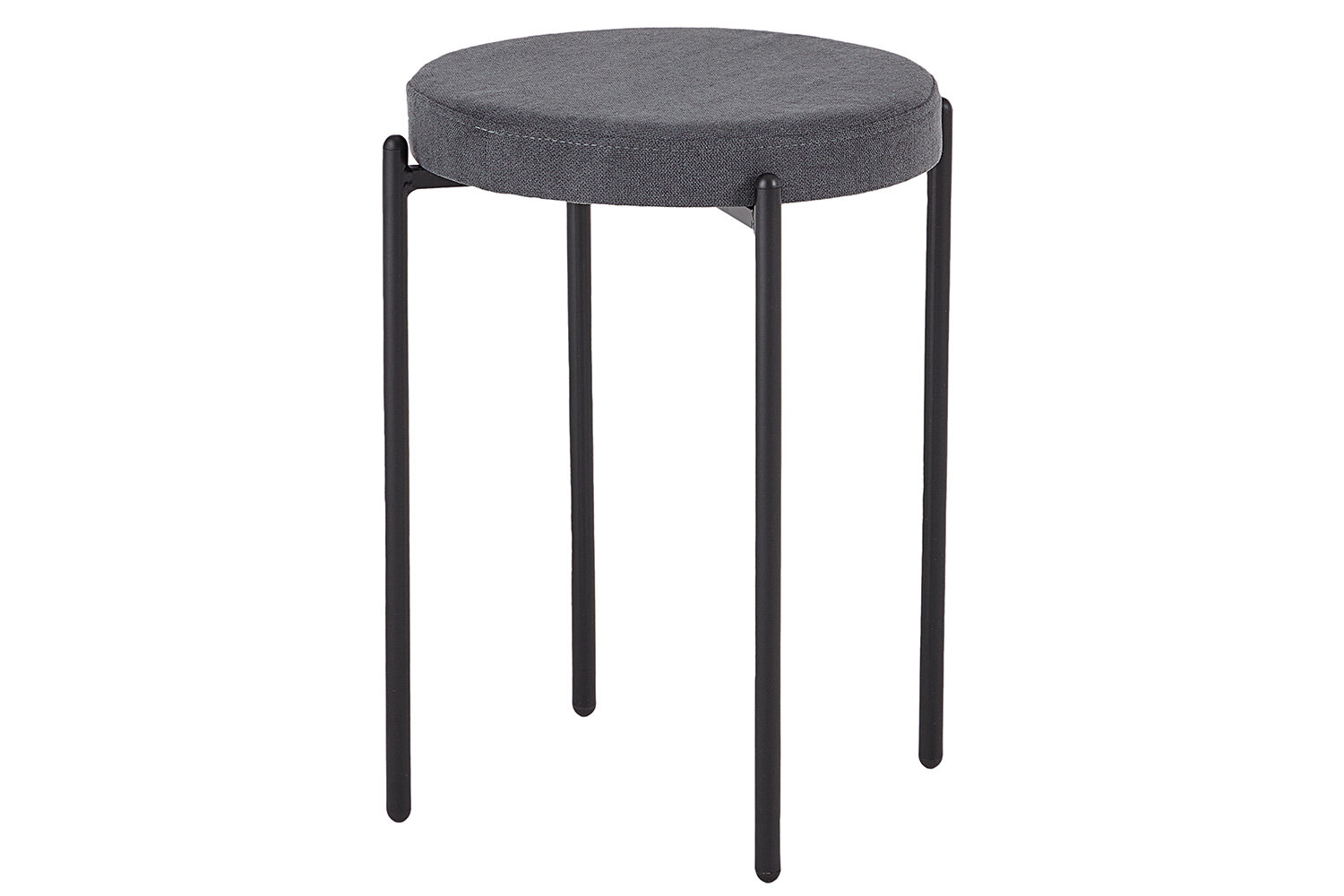 фото Табурет Hoff Dora, 36,5х52х36,5 см, цвет чёрный матовый, тёмно-серый