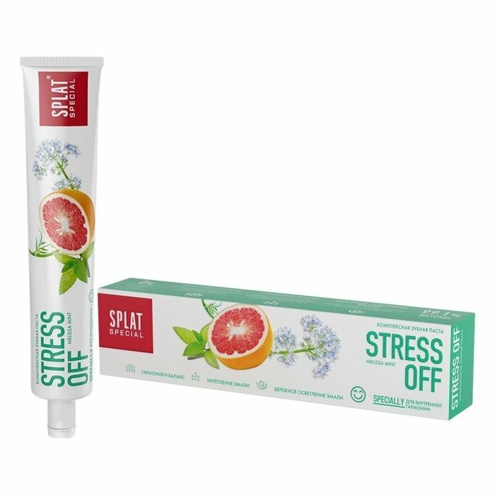 Зубная паста Splat Special Stress Off, 75 мл (комплект из 3 шт)