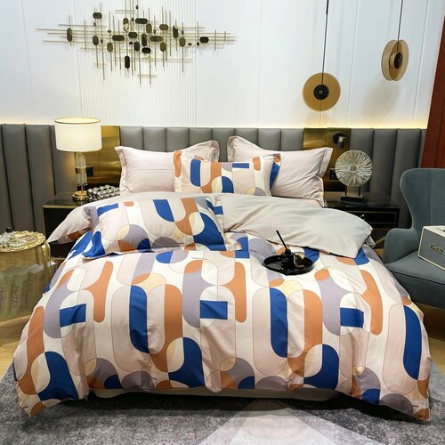 Комплект постельного белья, сатин 100% хлопок, Семейный