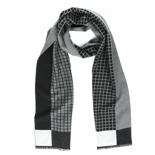 фото Шарф fabretti,192х30 см, серый