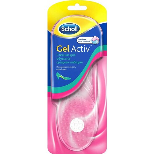 Scholl GelActiv Шолль Стельки для обуви на среднем каблуке