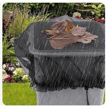 фото Сетка на садовую бочку, чехол на бочку от мусора