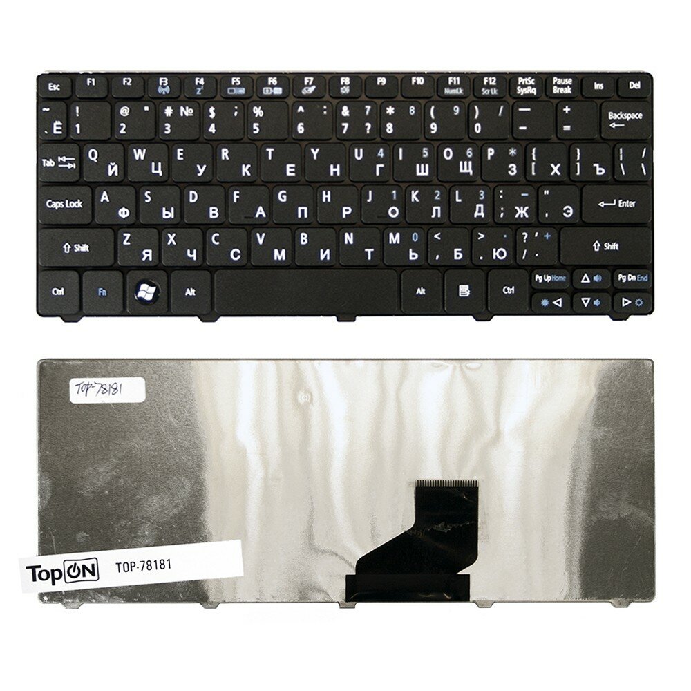 Acer Клавиатура Acer Aspire One 521 522 532 532H 533 D255 D257 D260 D270 Happy em350 em355 90.4GS07. C0R