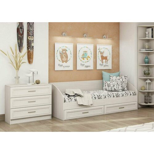 Принцесса Кровать с ящиками одноярусная ЦРК ПРН09 18900₽