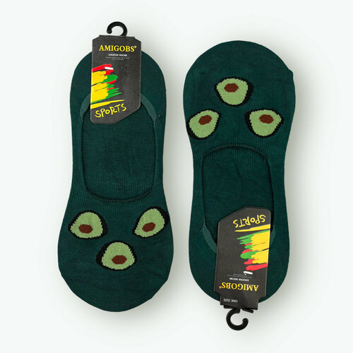 Носки Amigobs, 2 пары, размер 37-41, зеленый