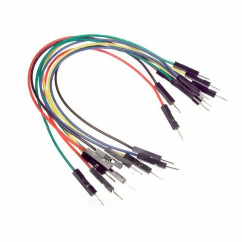 Соединительный провод dupont, 20см, папа-папа, male to male, фиолетовый 200pcs male pins 2 54mm pitch dupont male terminal connector for dupont jumper wire cable
