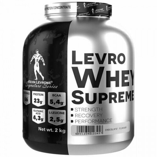 фото Сывороточный протеин кофейного вкуса kevin levrone levro whey supreme, 2000 грамм