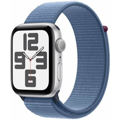 Apple Умные часы Apple Watch SE 2023 GPS 44mm Silver Aluminium Case with Winter Blue Sport Loop MREF3 3034500₽