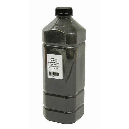 Тонер Delacamp Универсальный для Kyocera TK-3130 UT19F5A , Bk, 1 кг, канистра, черный