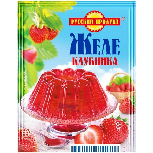 Желе русский продукт вкус клубники, 50 г - 10 шт.
