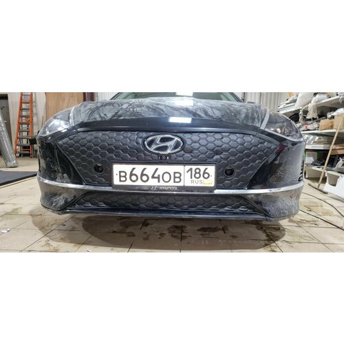 Утеплитель радиатора для Hyundai Sonata 2019 -н. в. Парктроники Камера