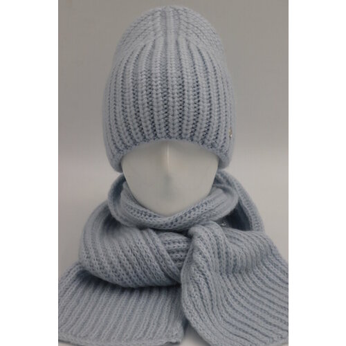 фото Шапка , размер 56/58, голубой без бренда