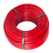 Труба из полиэтилена повышенной термостойкости PE-RT 20х2.0 красная, бухта 100 м | код 10104120P-0100 | VALFEX (упак.100 м.)