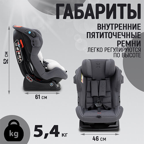 Автокресло Agex Voyage (0-25 кг) Black (Черный)