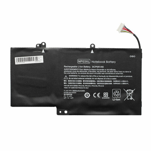 Аккумулятор NP03XL для HP tpn-q147 / pavilion 13-a151nr x360 / hstnn-lb6l / pavilion 13-a050sr x360 / tpn-q149 / envy 15-u100nr x360 / tpn-q146 computer cooling fans for hp pavilion x360 15 cr 15 cr0037wm cr0053wm cr0095nr cr0087cl cr0091ms l20819 001 tpn w132 cpu cooler