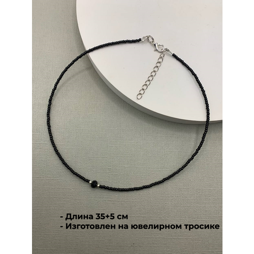 Чокер SIDORINA SOFIA ACCESSORIES, бисер, длина 35 см, черный