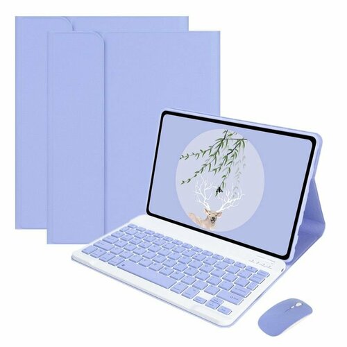 Чехол с клавиатурой MyPads для Huawei MatePad Pro 11 2022 (GOT-W29/AL09) небесно, фиолетовый