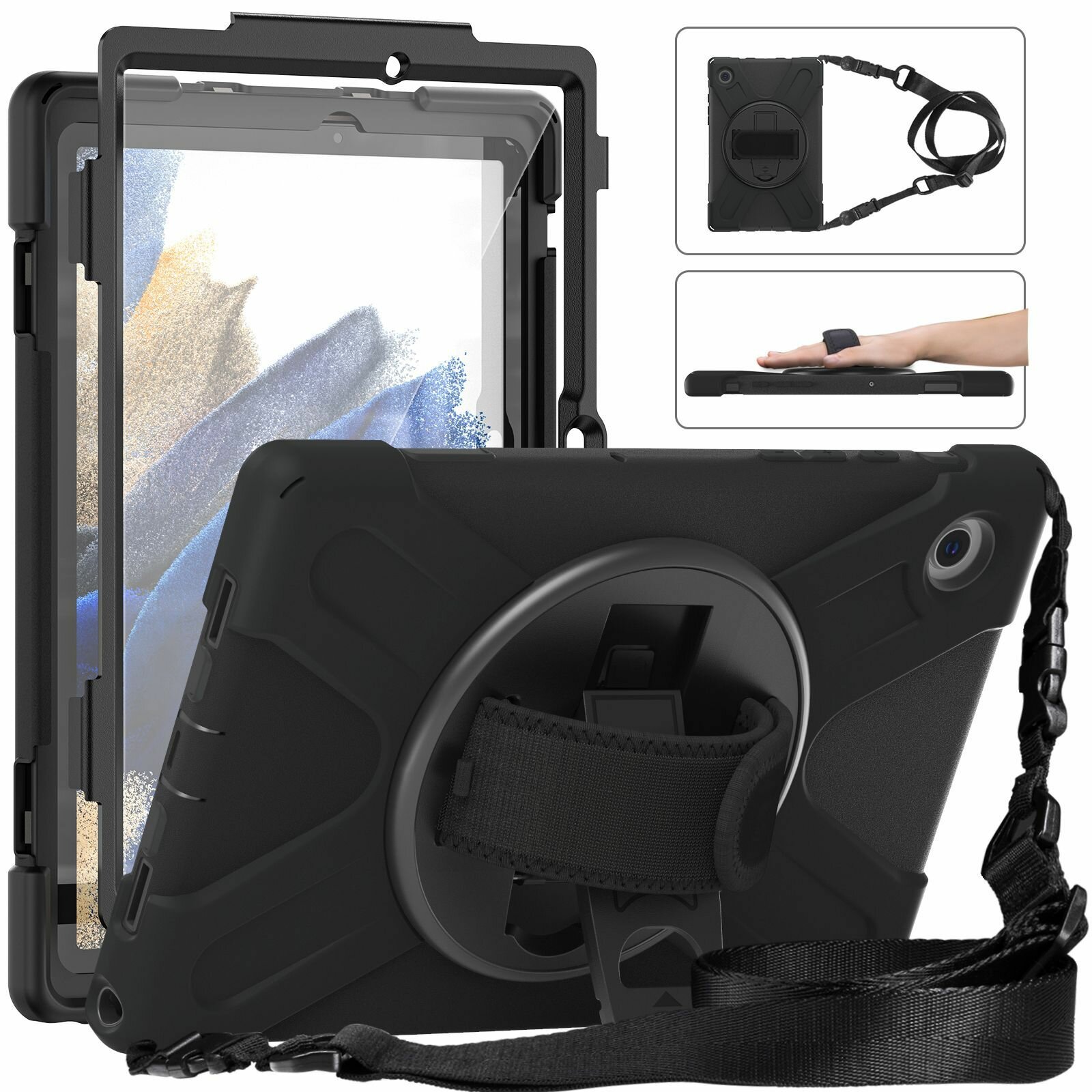 Чехол MyPads для Samsung Galaxy Tab A8 X200 X205 10.5inch 2021, защитная оболочка Силикон PC Shockproof Case