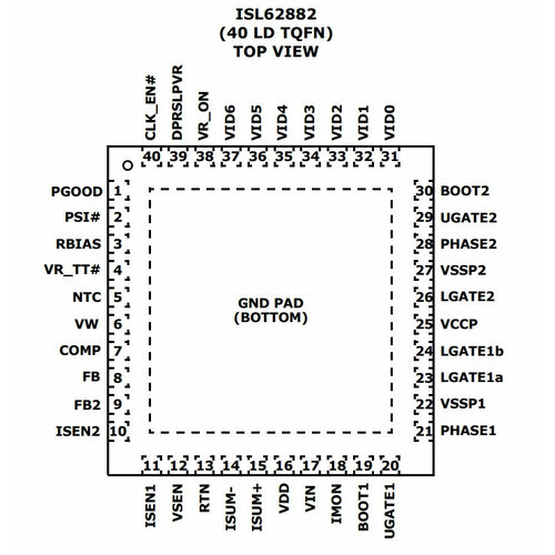 Микросхема ISL62882HRTZ