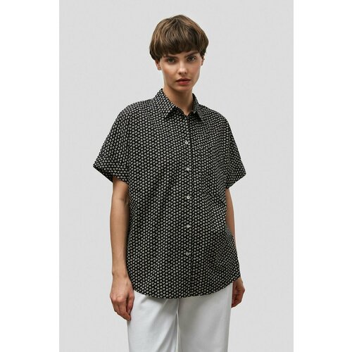 Блуза Baon, размер 48, черный блуза baon b1724010 размер 48 черный