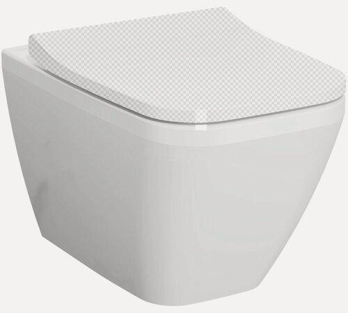 Изображение товара Унитаз подвесной Vitra Integra Square 545х365х400 без сиденья, антибак. покр, гор. вып.7082B003-00
