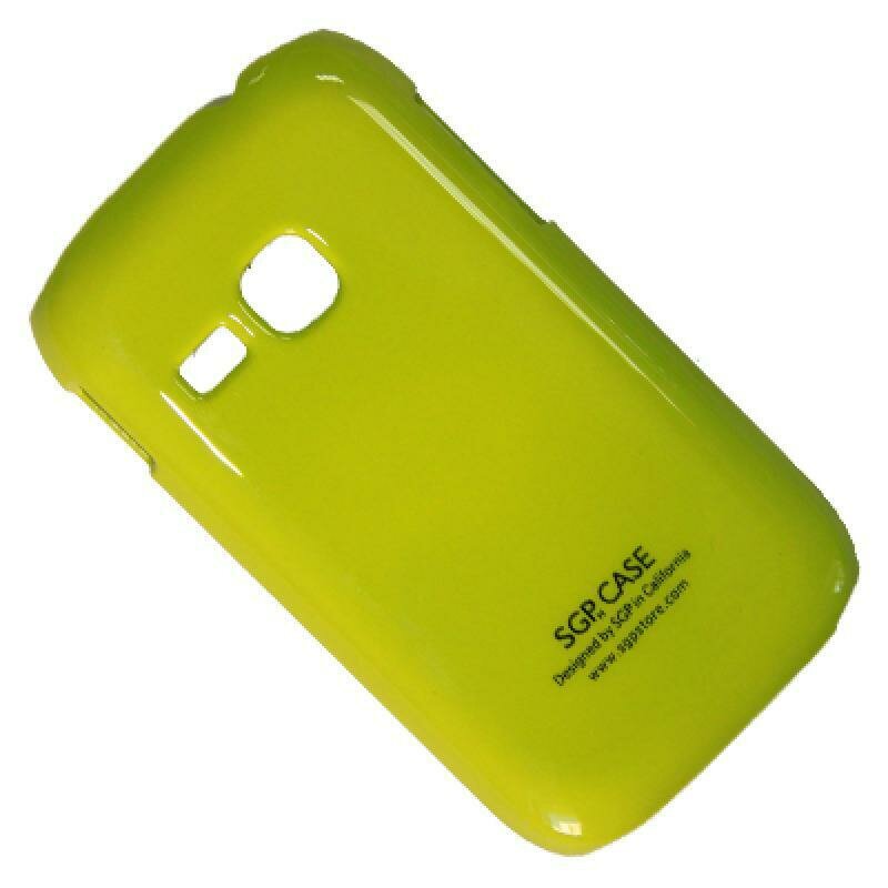 Чехол Samsung S6310/S6312 задняя крышка пластик лакированный SGP Case Ultra Slider <зеленый>