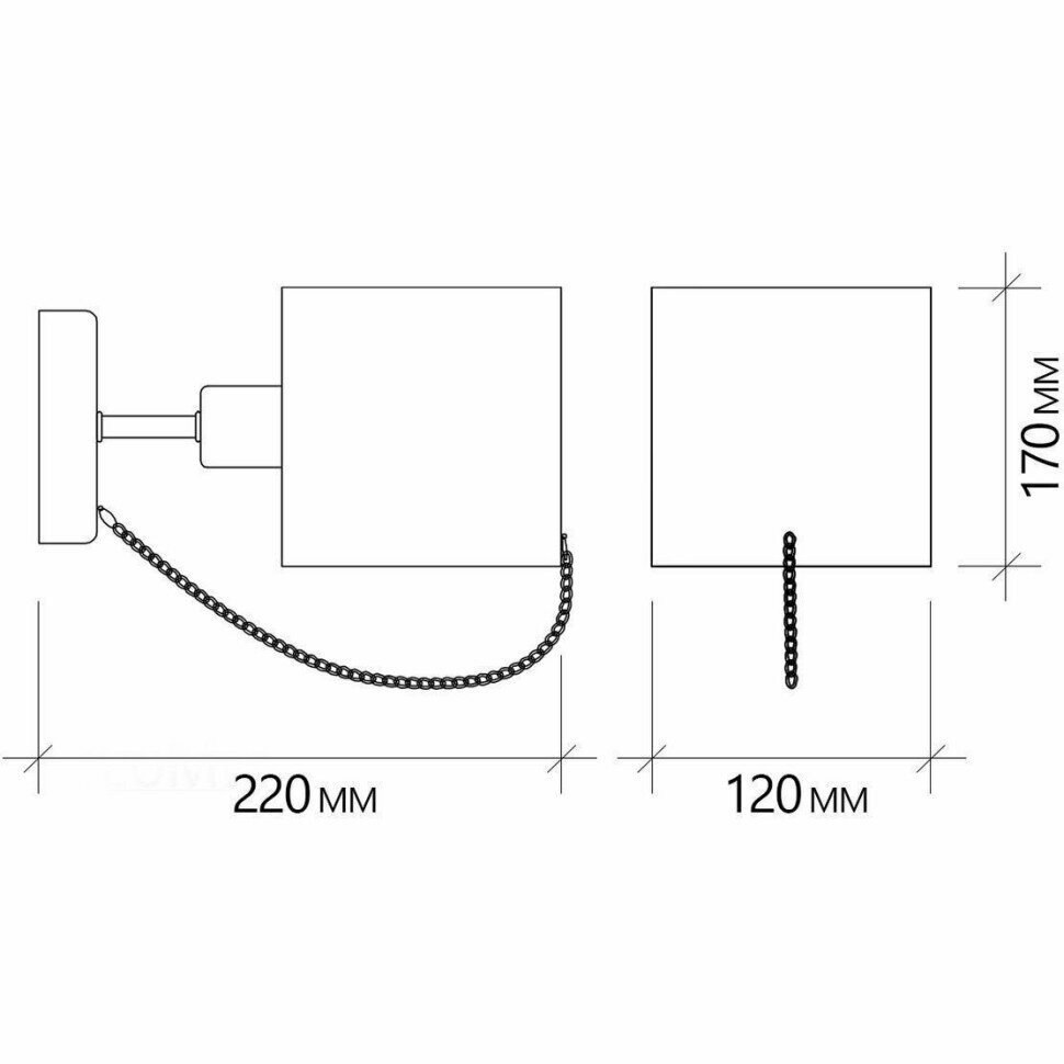 Бра Escada 683/1A E14*40W Chrome - фото №4