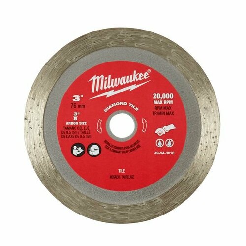 Алмазный отрезной диск по плитке 76мм Milwaukee США