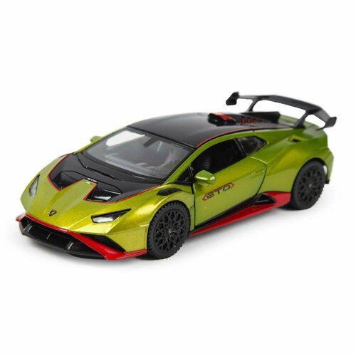 Машина Rastar 1:32 Lamborghini Huracan STO Зеленая машина rastar 1 32 lamborghini huracan sto зеленая